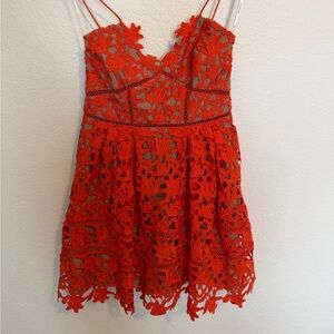 Self-Portrait Azalea Lace Mini Dress